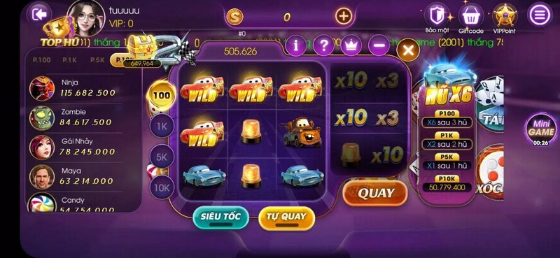 Giao diện cổng game Sam86 có thiết kế đẹp mắt dễ thu hút